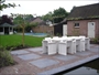 Dakplatanen, tuinset steigehout, steigerhouten meubels, tuinmeubels, steigerhout Eindhoven, zwembad, gazon